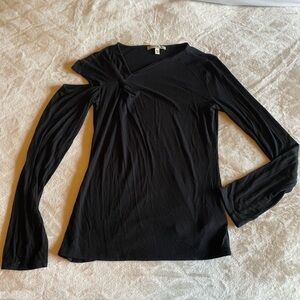 Black Cutout Top